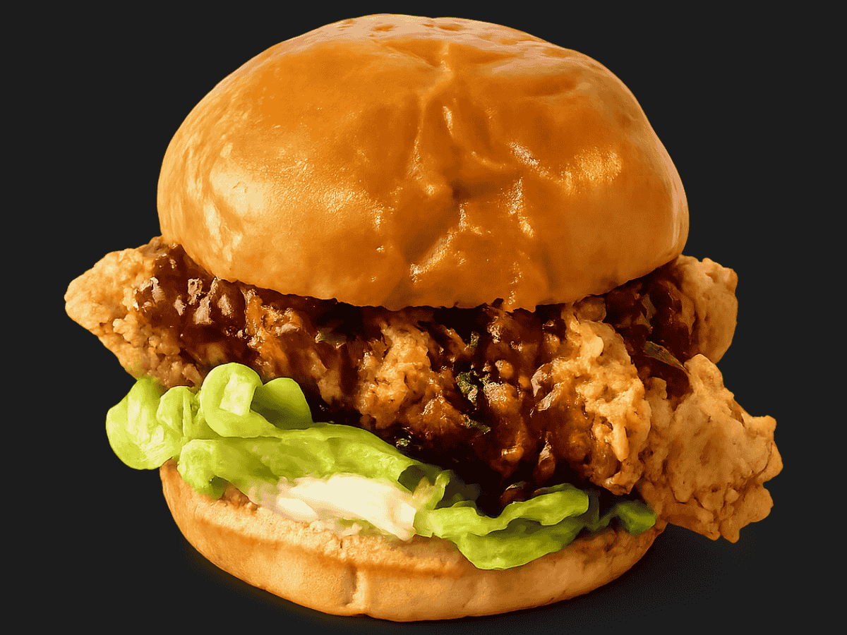 Good Bird Burger with crispy free-range chicken from Good Bird Kitchen