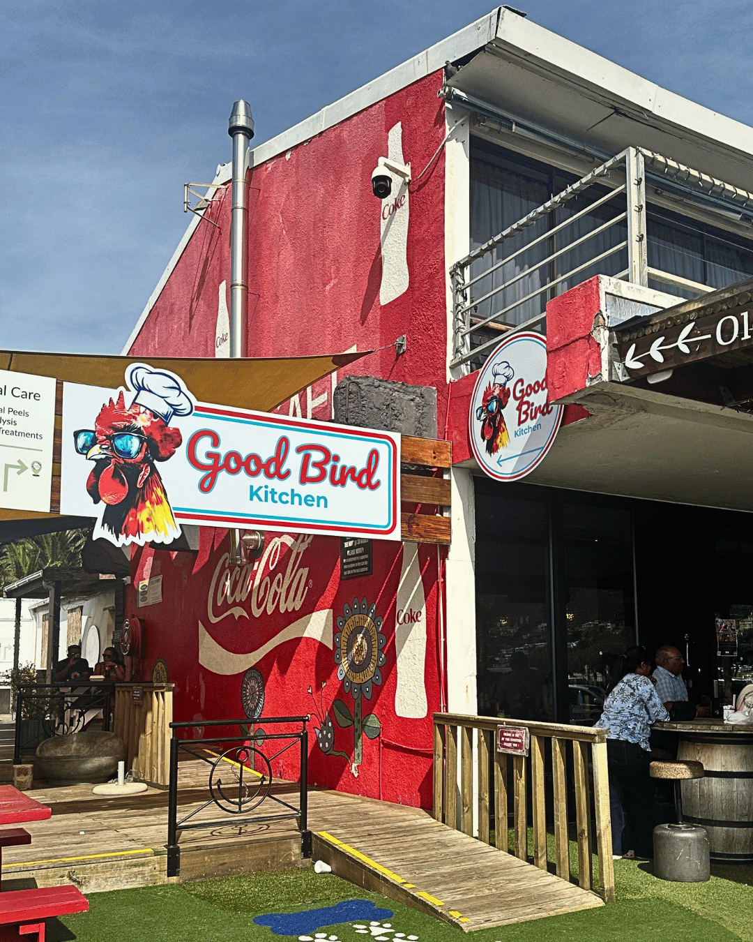 Good Bird Kitchen shopfront on Beach Road in Gordon’s Bay